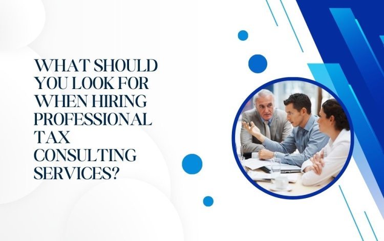 What Should You Look for When Hiring Professional Tax Consulting Services?