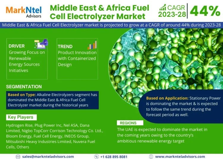 Middle East & Africa Fuel Cell Electrolyzer Market Size, Industry Trends and Growth Report 2023-2028