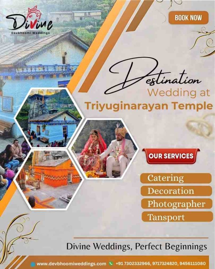 What makes Triyuginarayan Temple a popular location for traditional Hindu weddings?